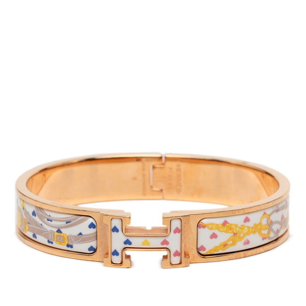 HERMES Gold Love Charm Bracelet